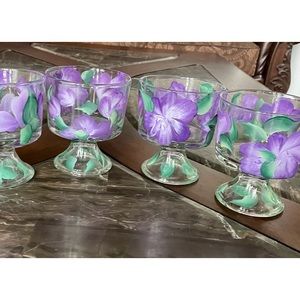 Hand painted dessert bowls